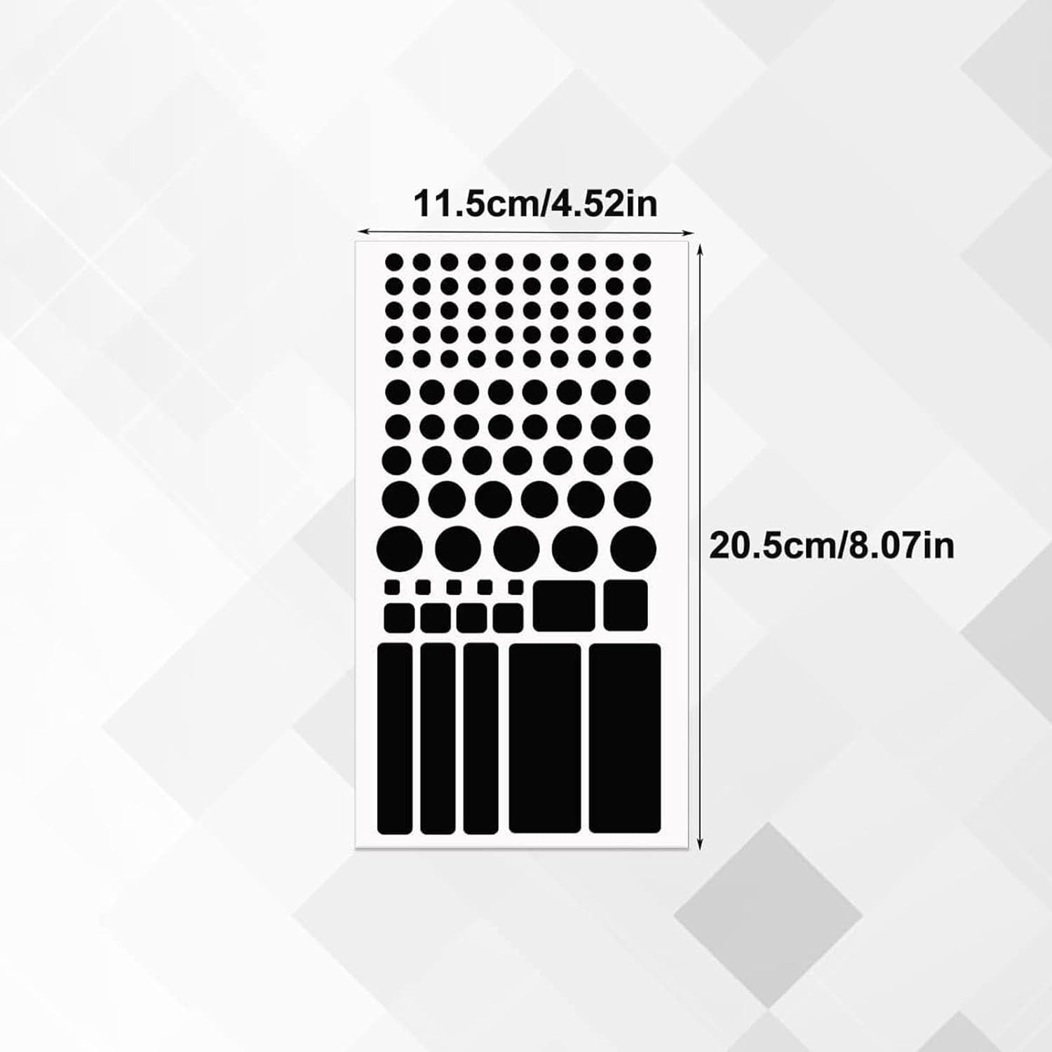 Detalle de Light Blocking LED Covers: Blackout Stickers for Electronics (2 Cut Out + 1 Uncut)