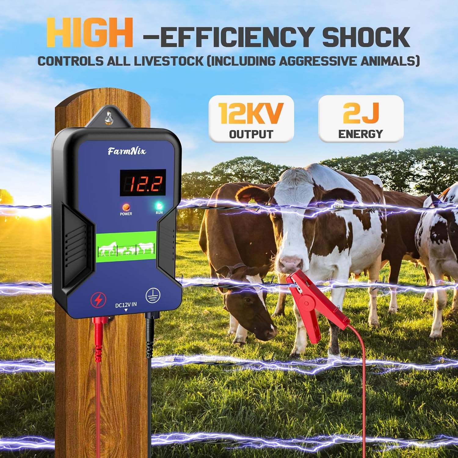 Thumbnail 2 de FarmNix Pastor eléctrico: cerca de 12 kV y 2 J para granjas