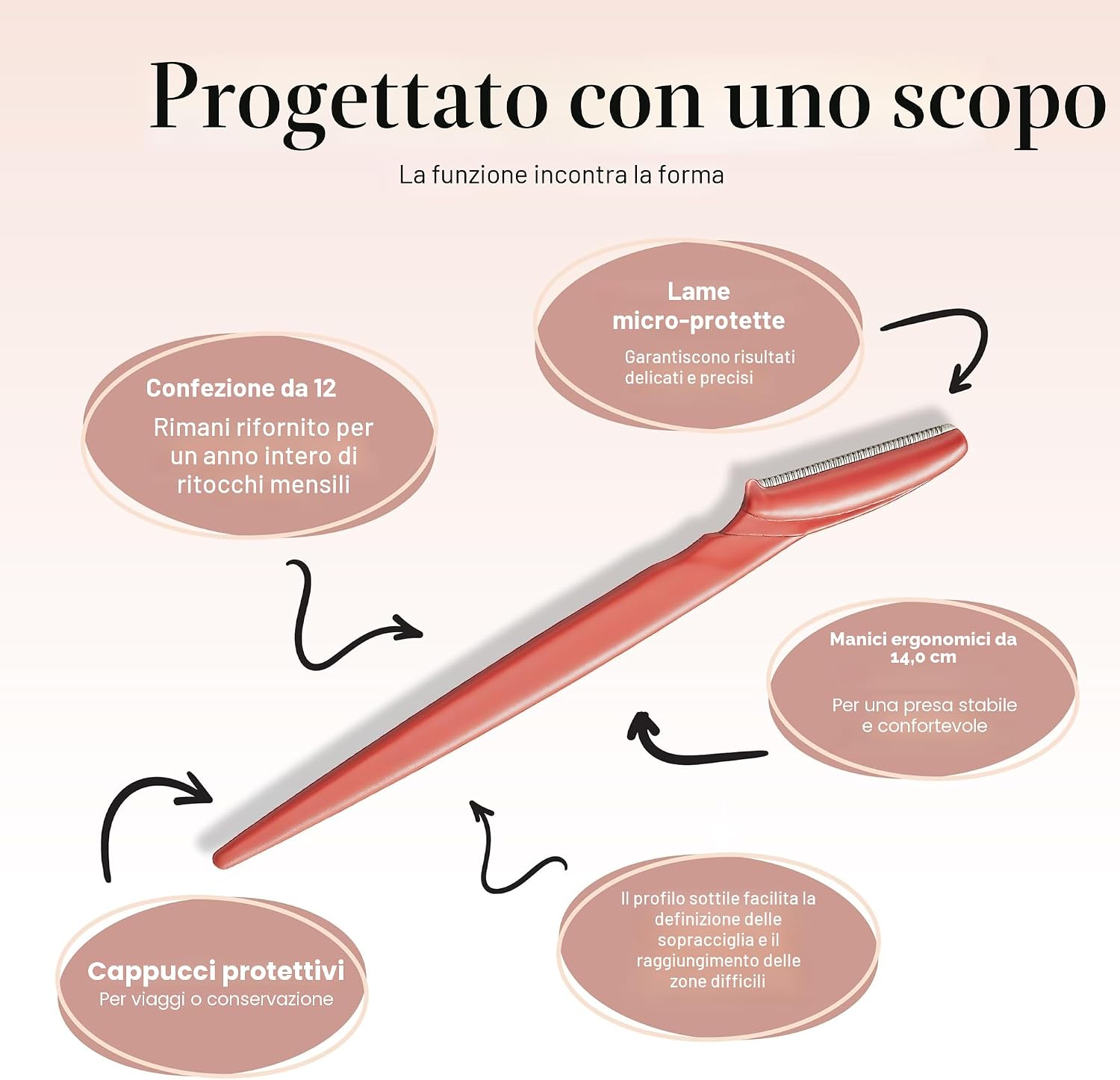 Thumbnail 3 de Kitsch Dermaplaning Tool Corallo 12 pezzi