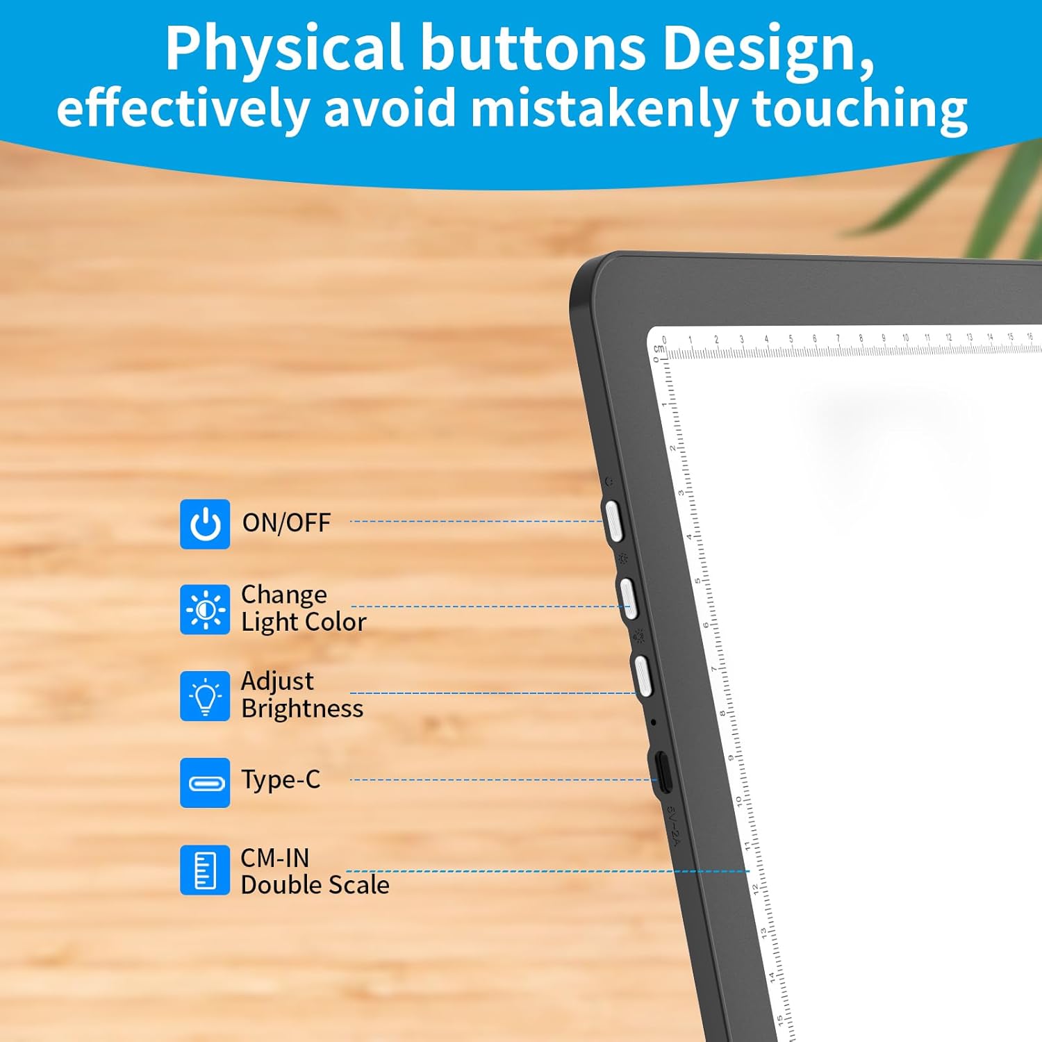Thumbnail 2 de Phylosal Magnetic A3 Light Pad (Super Bright Light Box) for Tracing & Diamond Art, USB Powered, USB Type C
