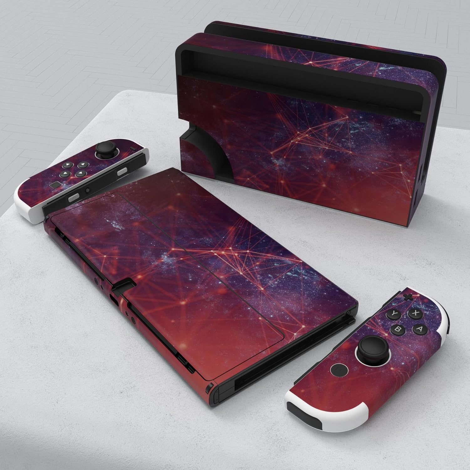 Thumbnail 2 de playvital Nebula Galaxy Switch OLED Full Set