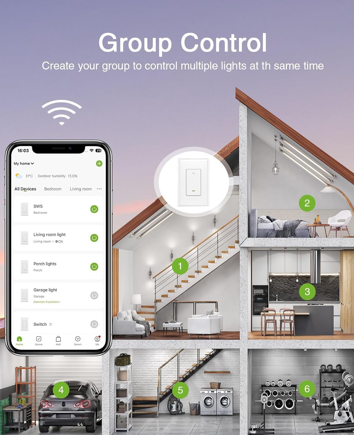 Thumbnail 5 de GHome Smart Light Switches 2-Pack