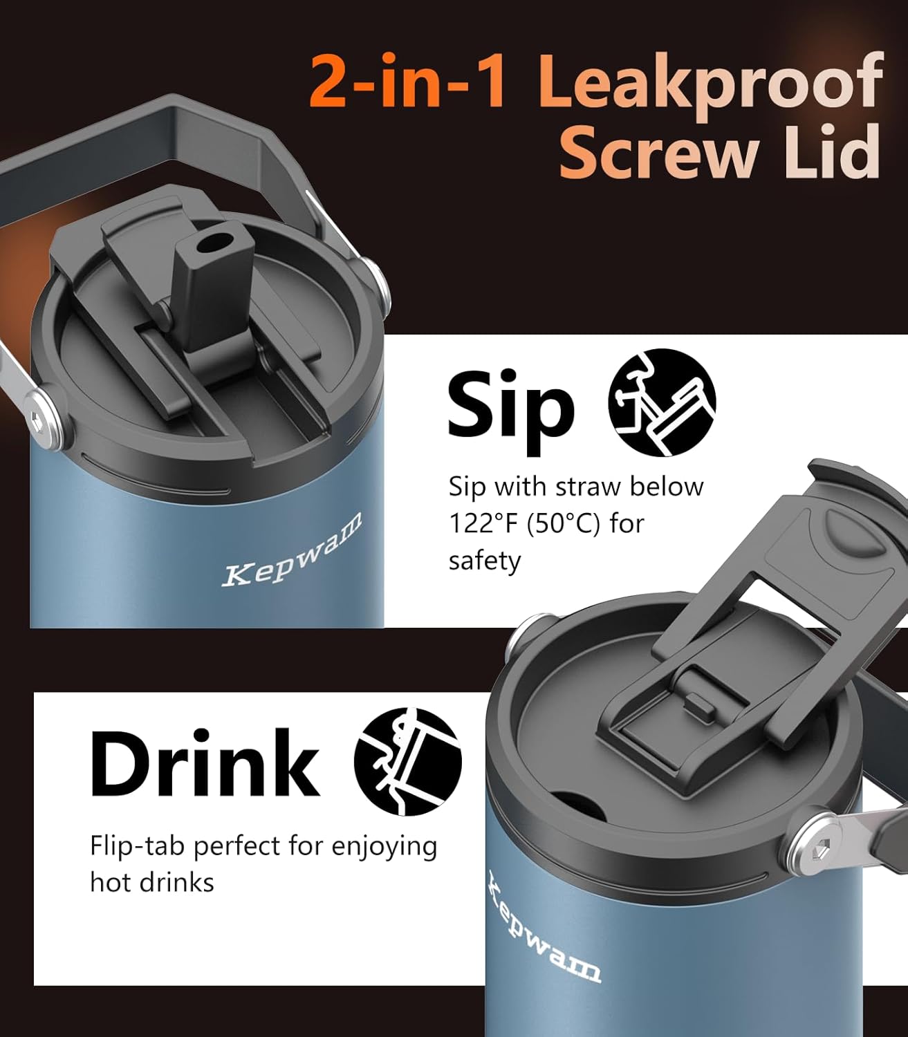 Thumbnail 4 de Kepwam Self-Heating Travel Mug 20oz