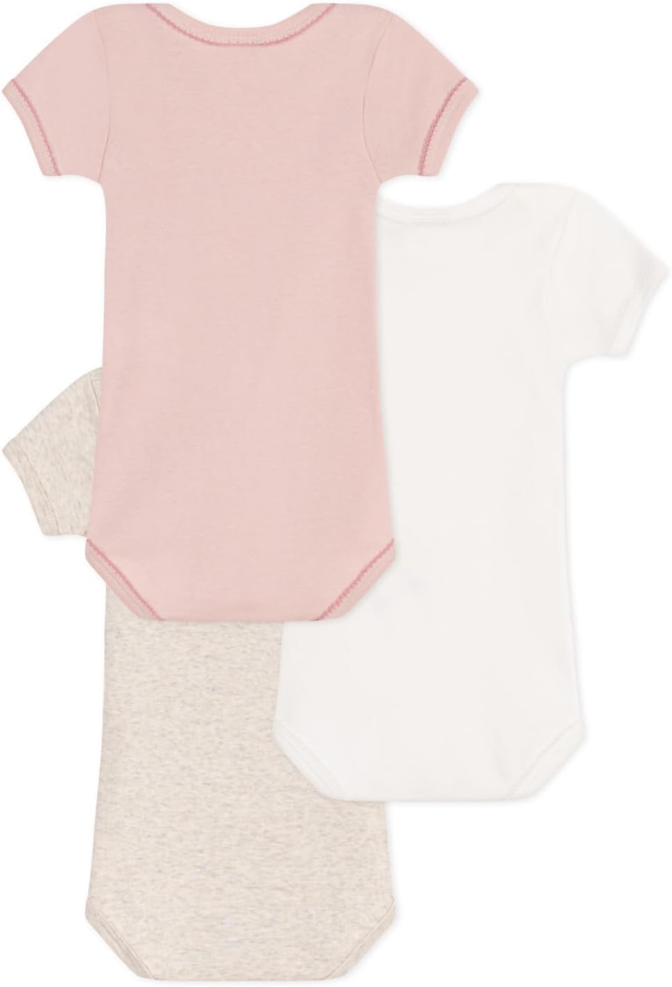 Thumbnail 1 de Petit Bateau body bimbo a maniche lunghe con scollo all’americana (confezione da 3)