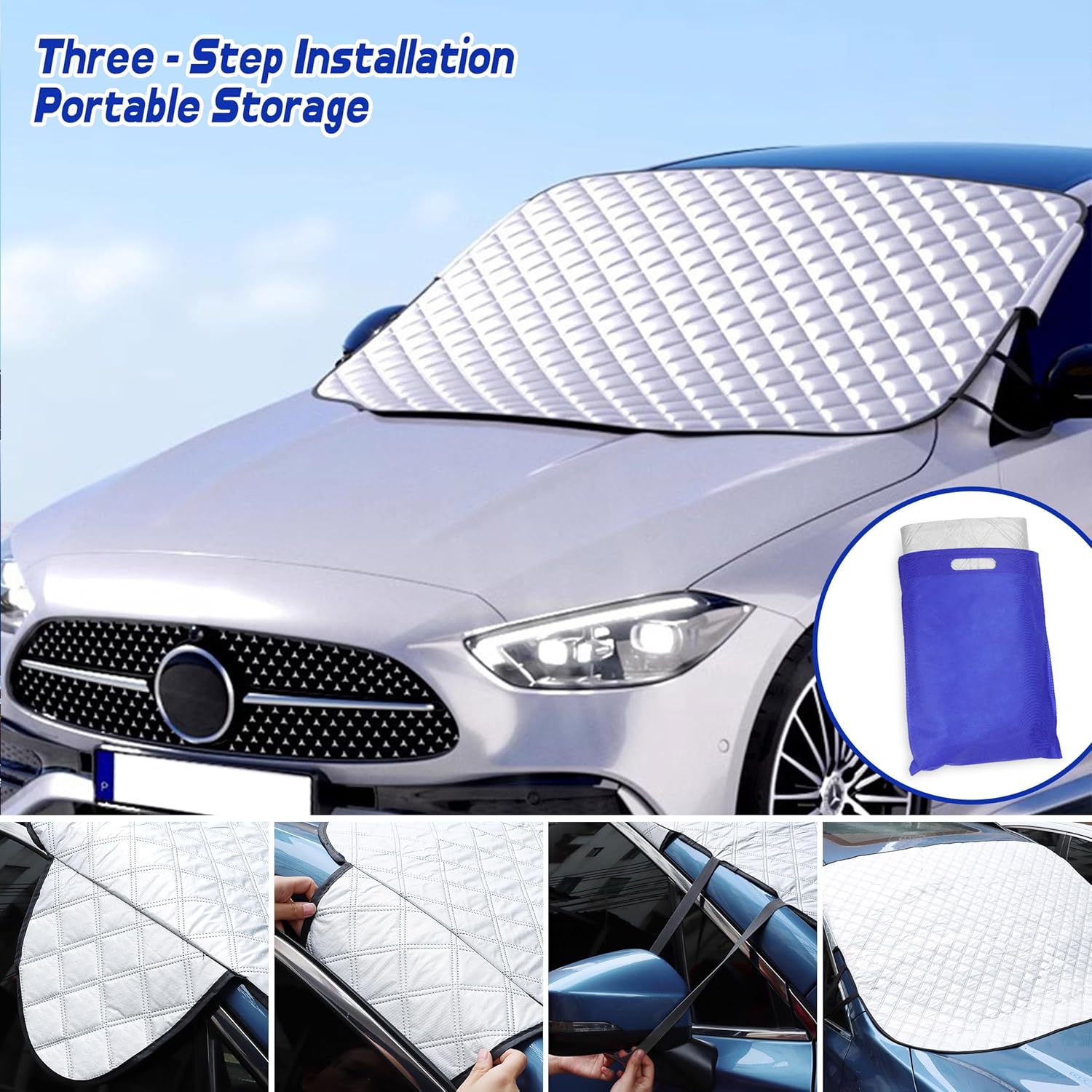 Thumbnail 6 de Car Windshield Cover Frost and Snow Protector