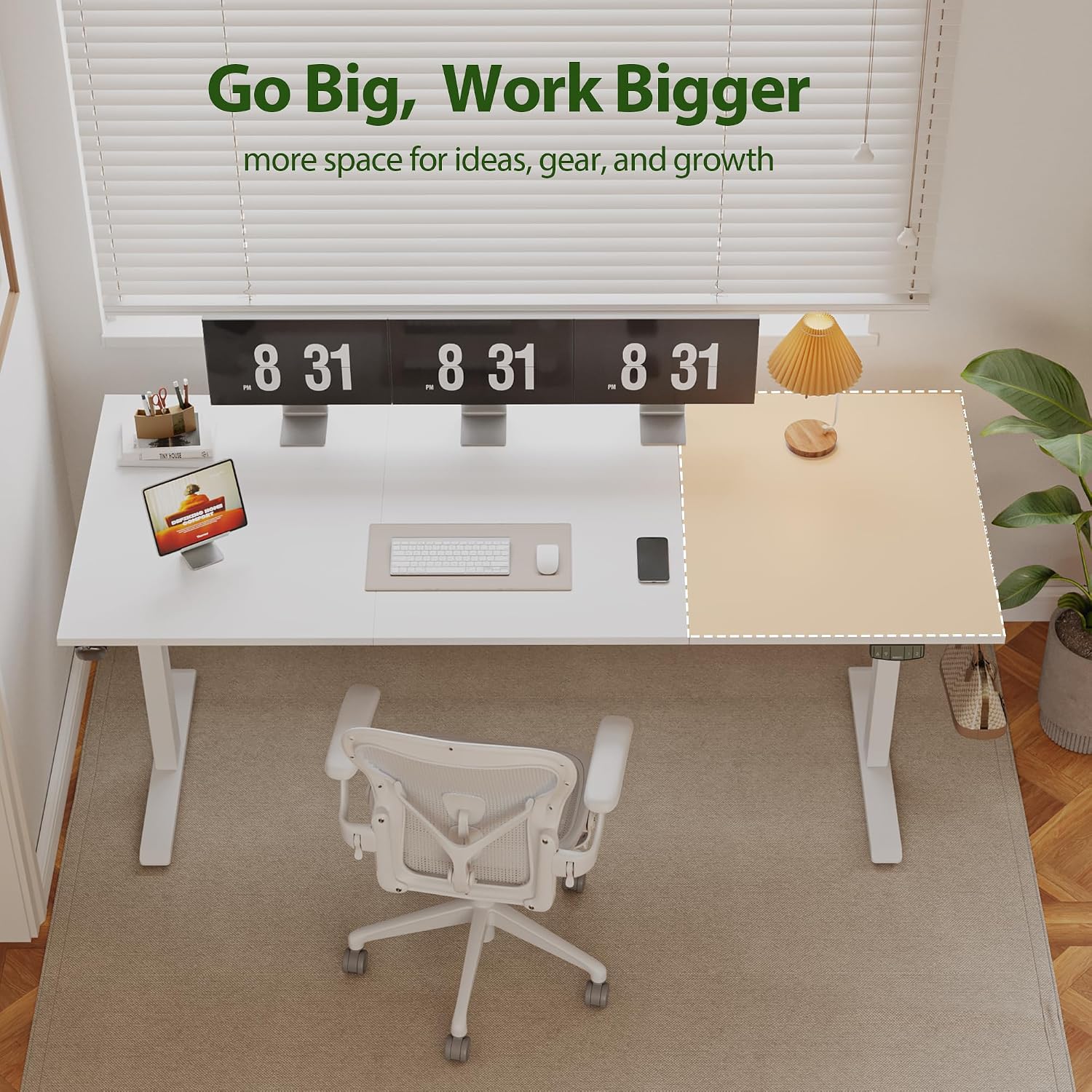 Thumbnail 3 de Agilestic Electric Standing Desk 71 x 31.5 🖥