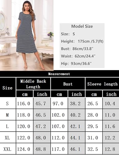 Thumbnail 5 de Chemise de nuit Litherday femme coton rayé