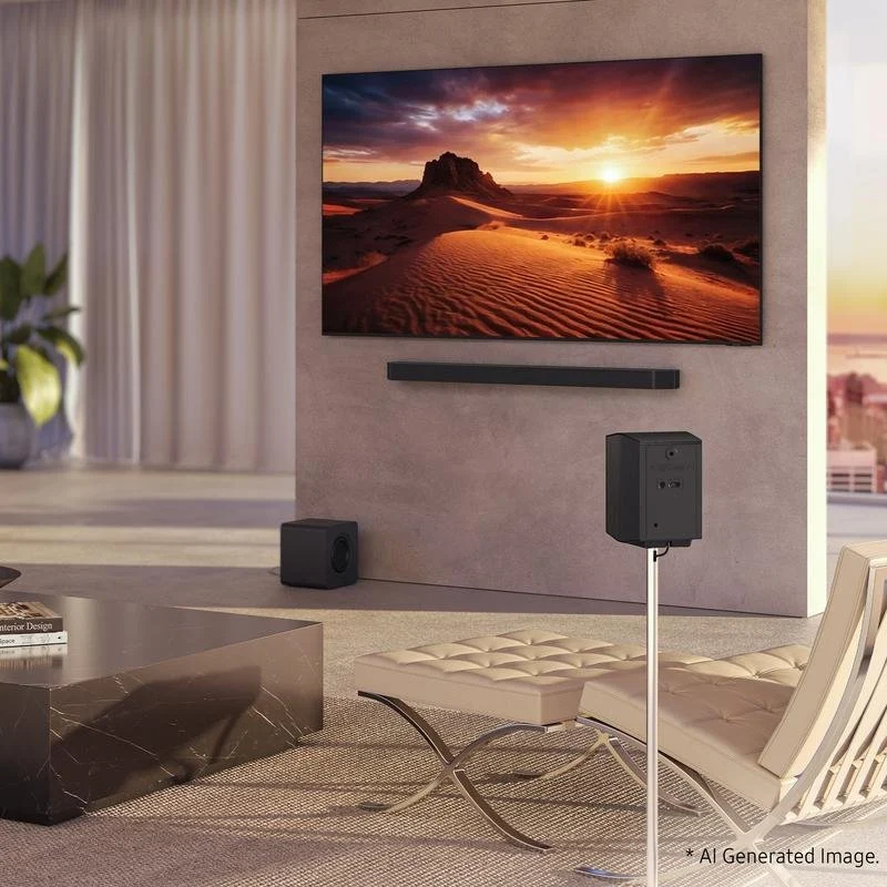 Thumbnail 1 de Samsung Q990H 11.1.4: barra de sonido con 756 W, Dolby Atmos y conectividad Bluetooth/Wi‑Fi