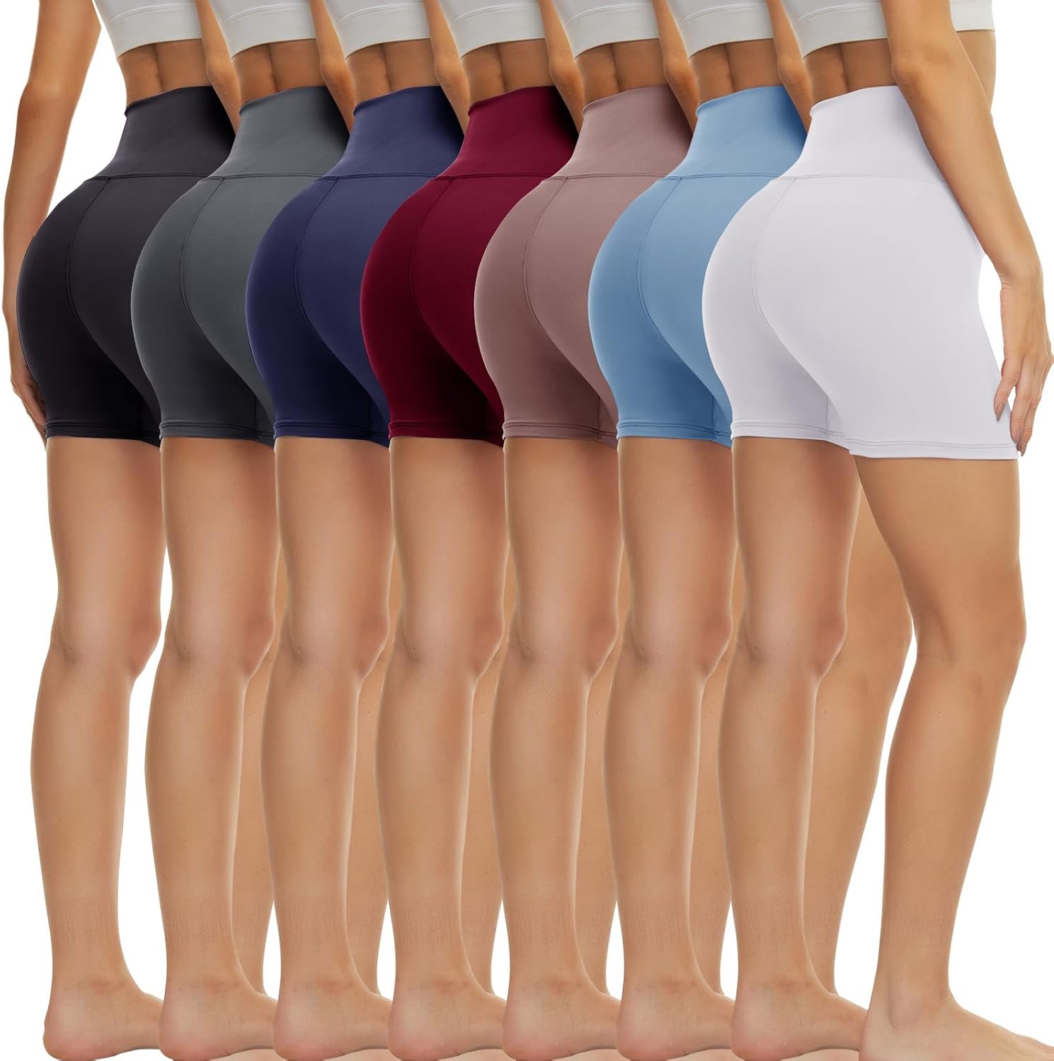 Thumbnail 5 de TNNZEET 7-Pack Biker Shorts 5'' High Waisted