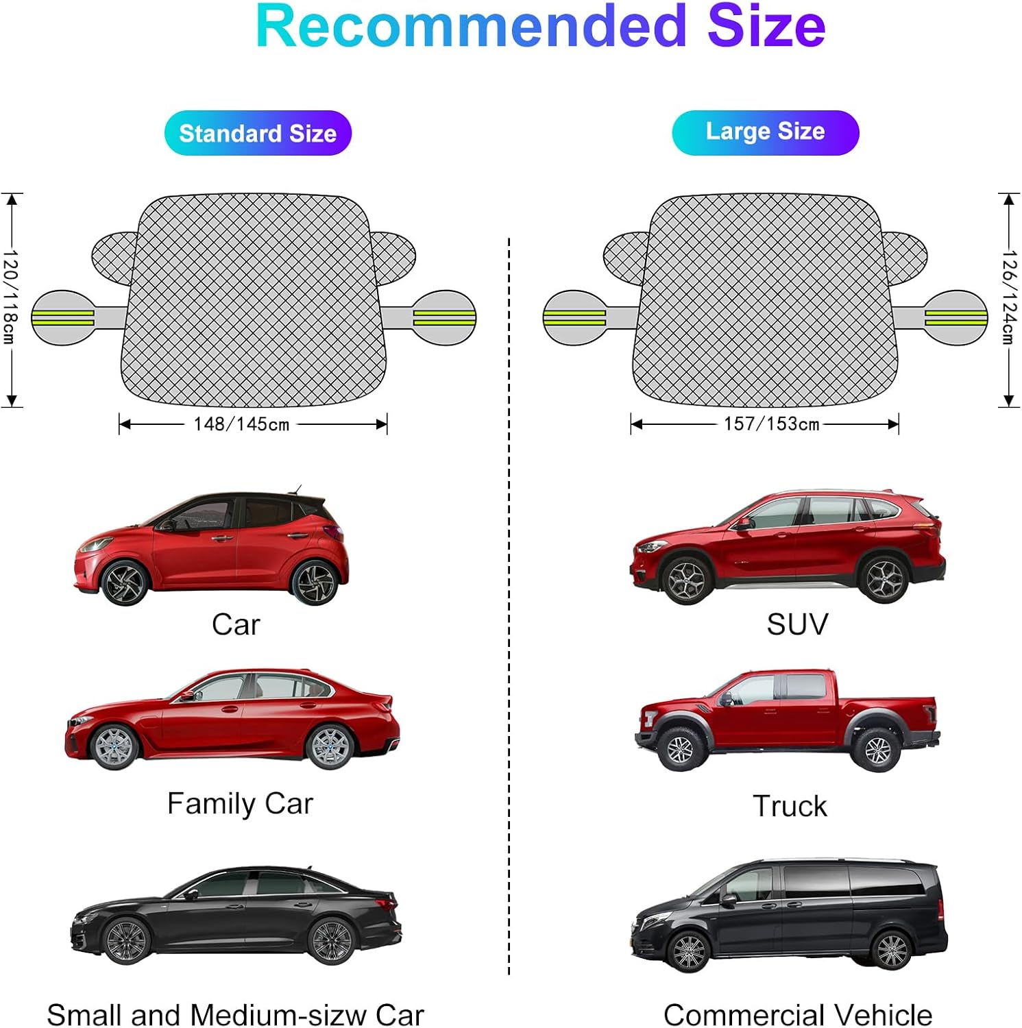 Thumbnail 6 de Mengine Windscreen Cover 157×126 cm