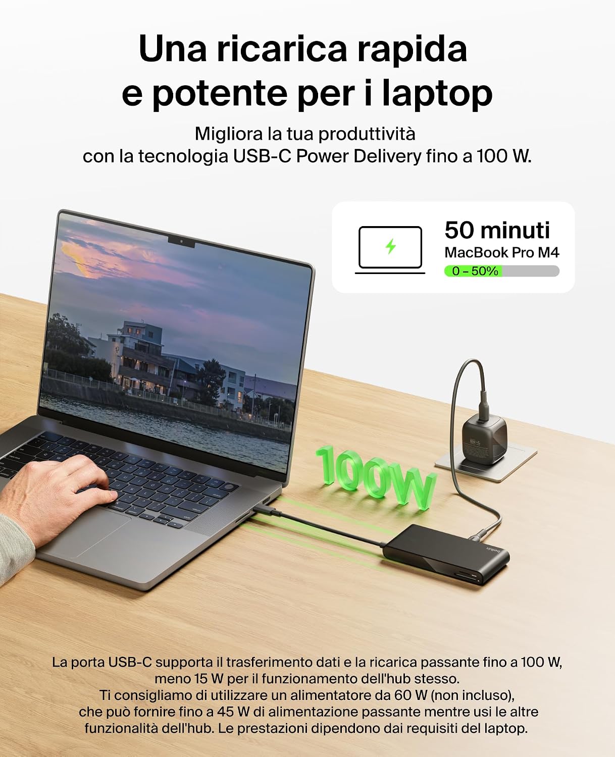 Thumbnail 3 de Belkin Connect Hub USB C 8 Porte