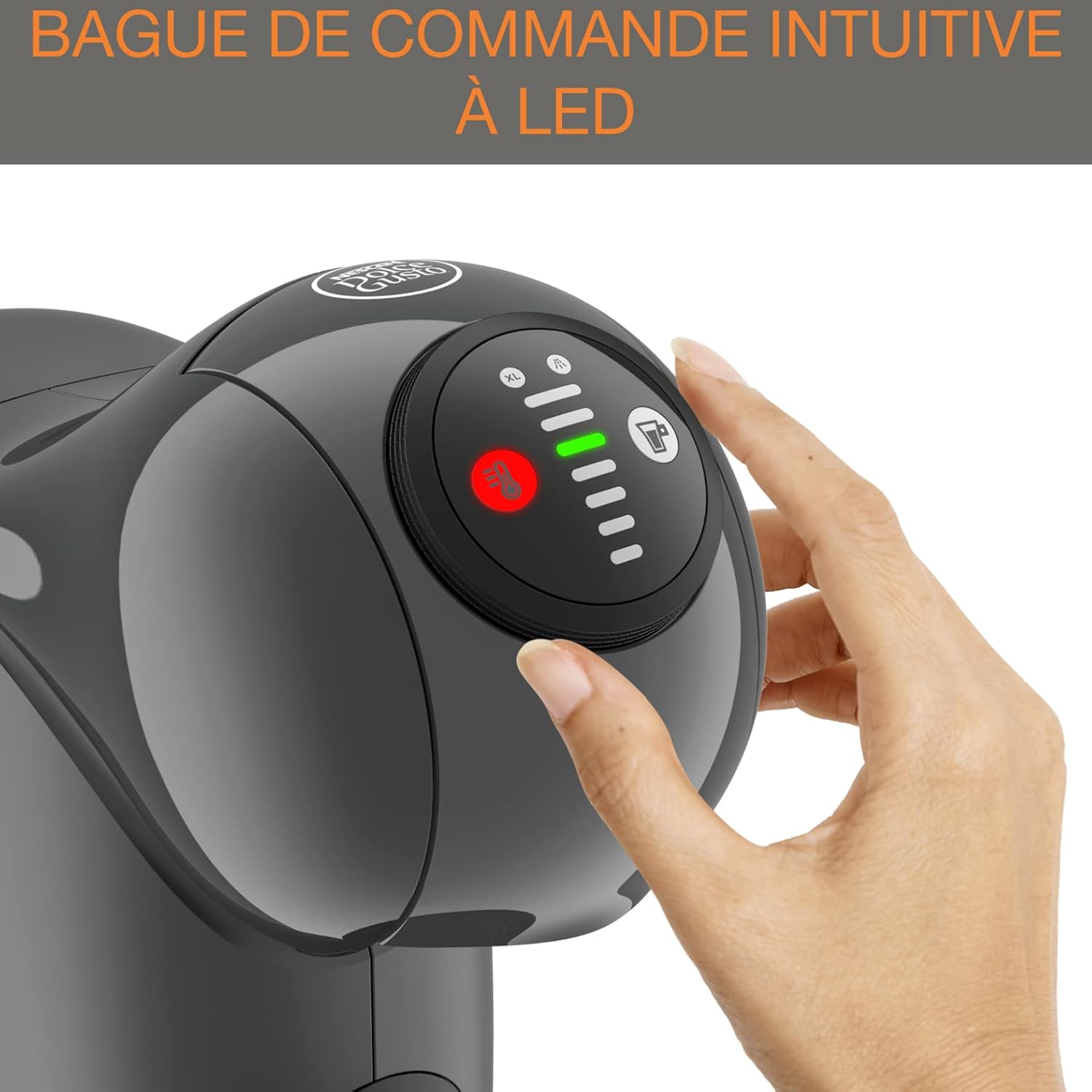 Thumbnail 3 de Nescafé Dolce Gusto Krups Genio S KP243B10 — Machine à café compacte, 0,8 L, 15 bars, tailles ajustables