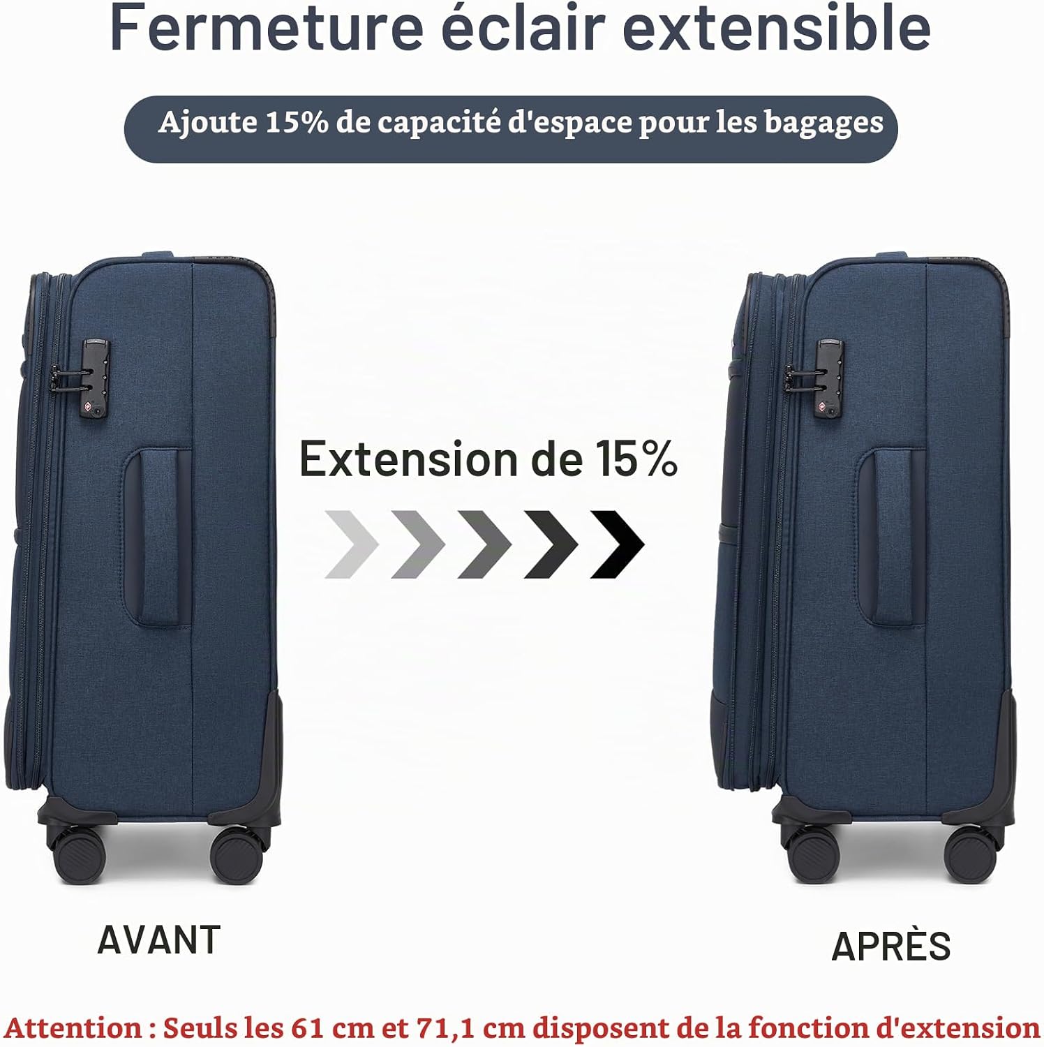 Thumbnail 2 de British Traveller Media medium koffer 68,5 cm, 68 l, TSA-slot en 4 wielen