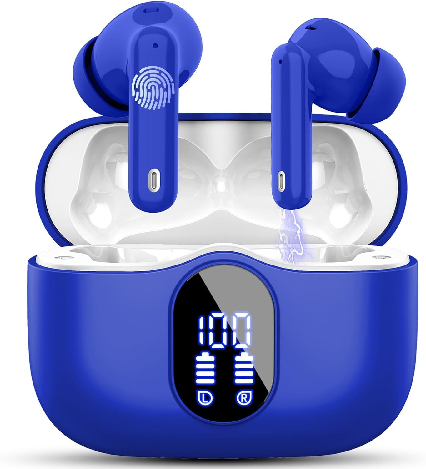Detalle de Btootos Wireless Earbuds with Bluetooth 5.4, IP7 Waterproof, 36H Playtime, ENC Noise Cancelling Mic