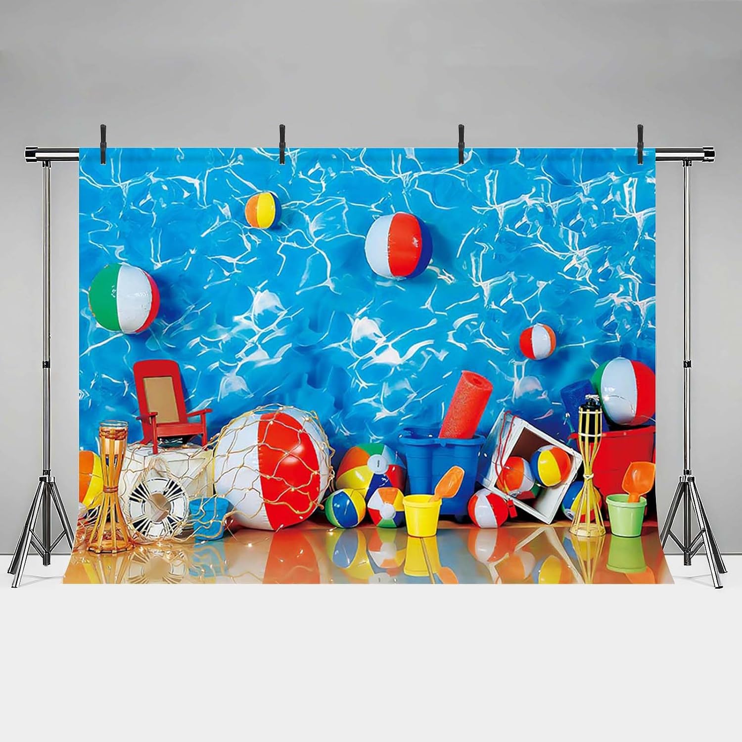 MEHOFOND 7x5ft Summer Hawaiian Aloha Backdrop – Durable Polyester Photo Background for Parties and Portraits