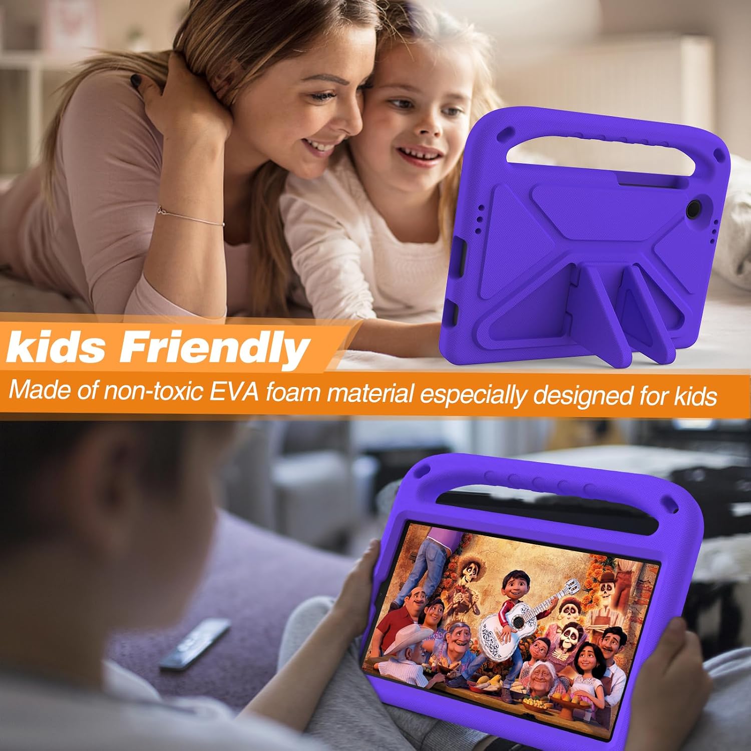 Detalle 2 de XunyLyee Kids Case Galaxy Tab A11/A9 8.7 Purple