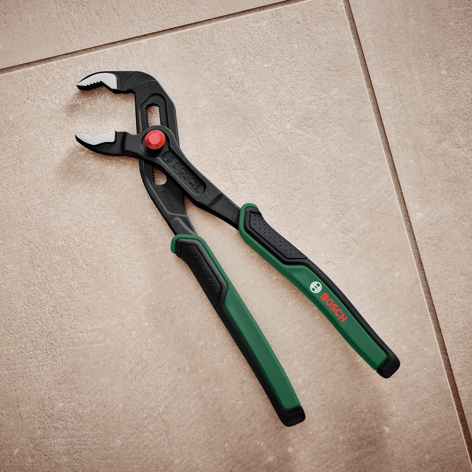 Detalle de Bosch 1600A032V9 ウォーターポンププライヤー 250mm・最大46mm・26段階調節