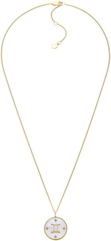 Thumbnail 5 de Fossil Damen-Halskette aus Edelstahl oder Sterlingsilber mit Karabinerverschluss – goldfarben, poliert