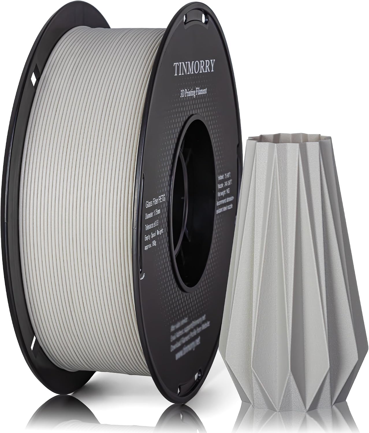 Thumbnail 4 de TINMORRY Glasfaser-PETG Filament 1,75 mm (PETG GF) – 1 kg Spule, eisblau