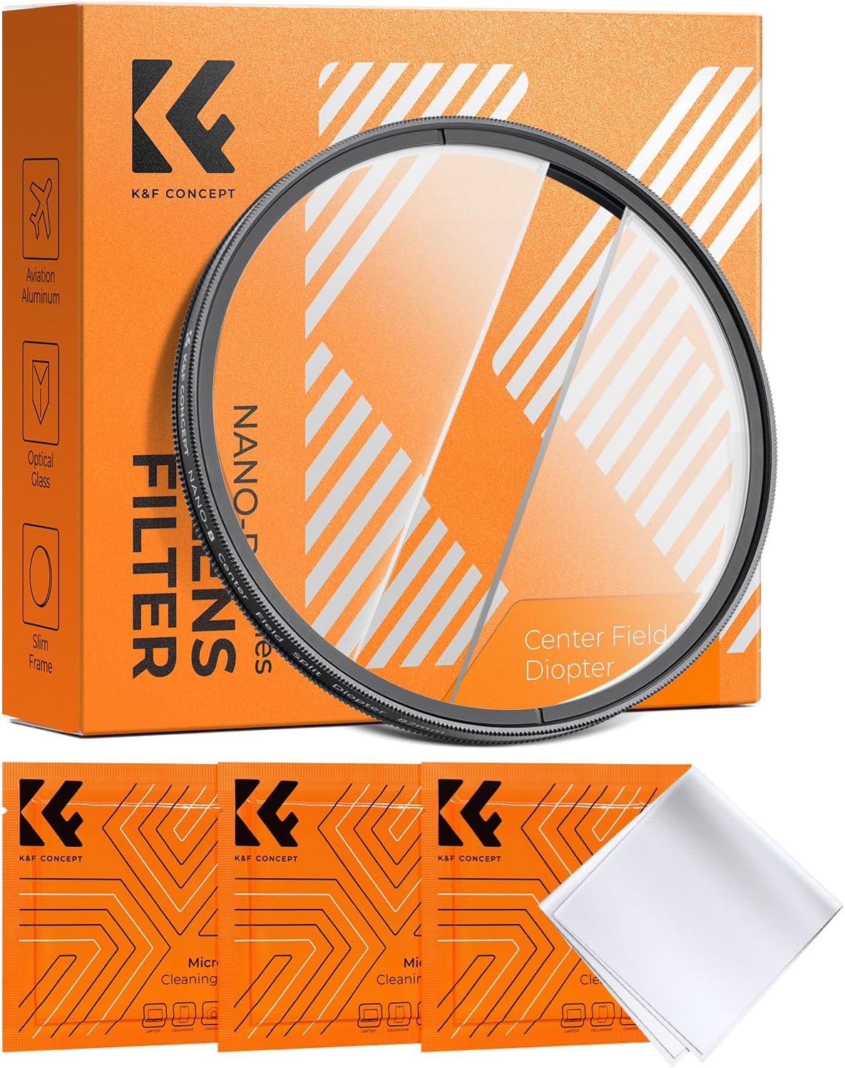 K&F CONCEPT Filtro Prisme 82mm Dioptrías Divididas