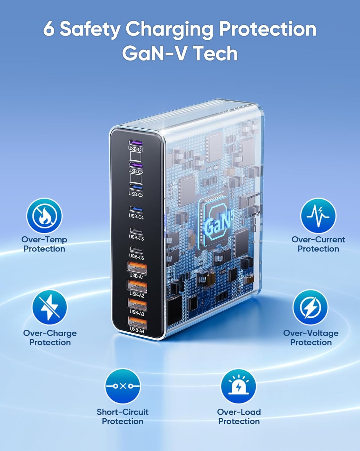 Thumbnail 5 de GaN5 120W USB Charging Station 10-Port 🔌