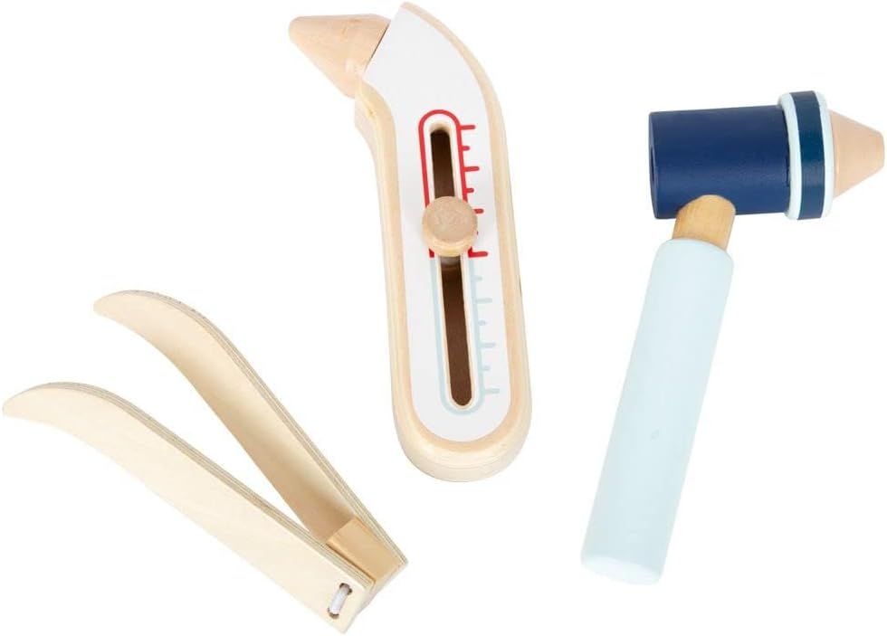 Detalle de Notarzt Rucksack mit umfangreichem Zubehör – Small Foot Spielset für Kinder ab 3 Jahren (11917)