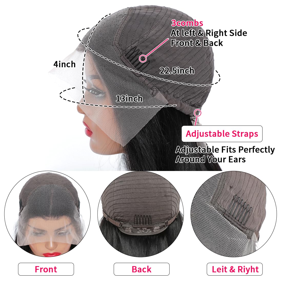 Thumbnail 5 de Lovelyworld 13x4 Deep Wave HD Lace Front Wig (Human Hair, 30 inch, 200 Density)