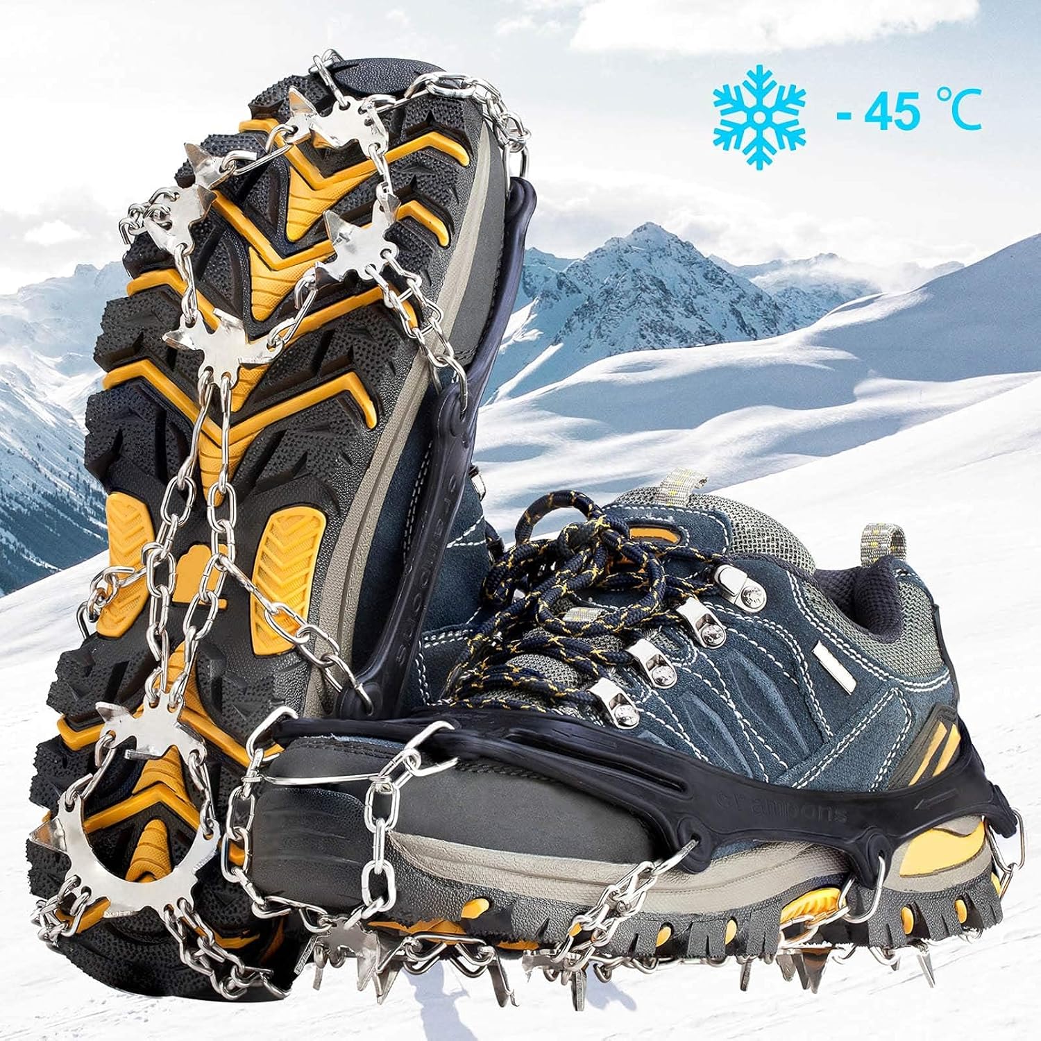 Detalle 2 de Grödel 19 Zähne Steigeisen für Bergschuhe