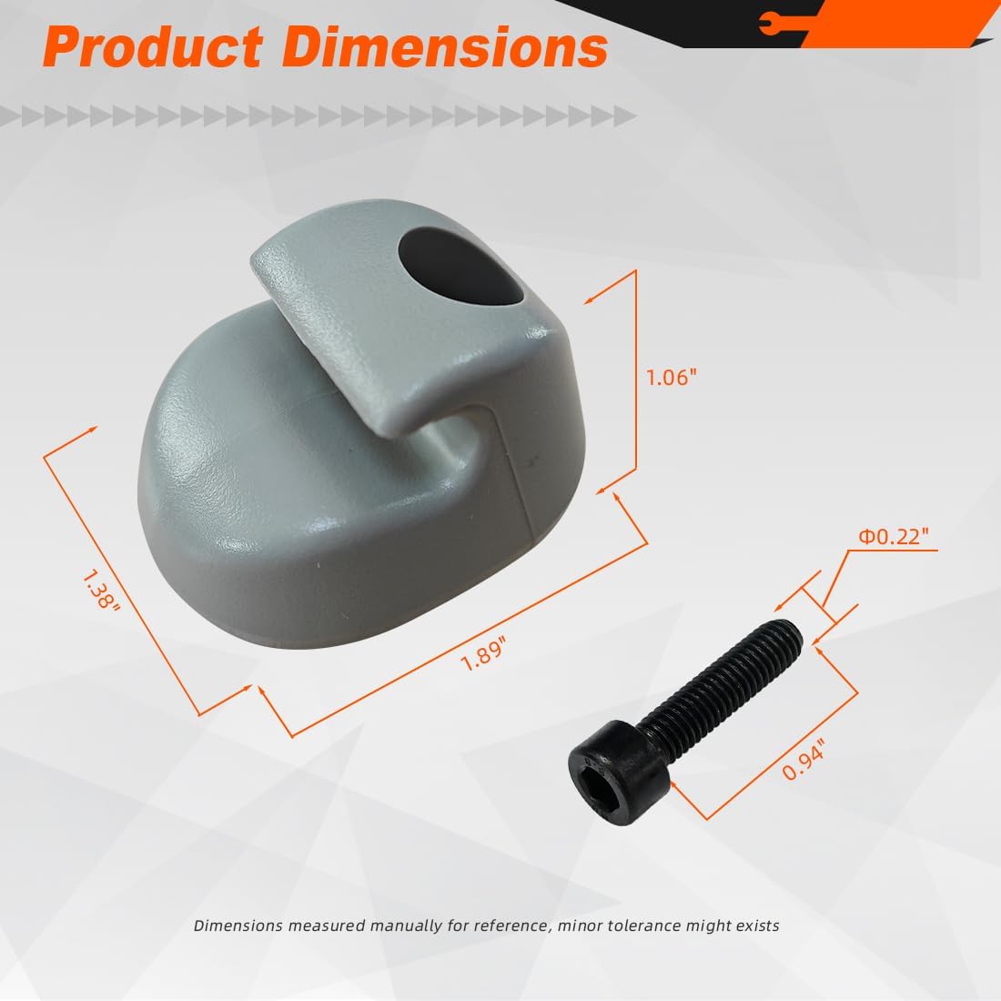 Thumbnail 6 de FV S16-1023-661 Sun Visor Clip Pair for Kenworth Peterbilt