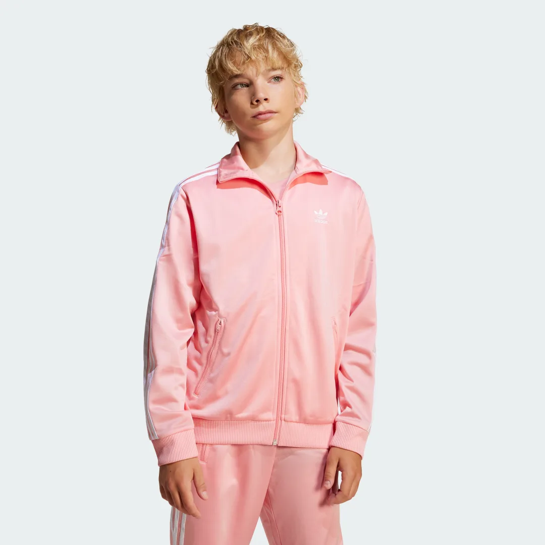 Detalle de Top Adicolor Firebird de Adidas – Rosa