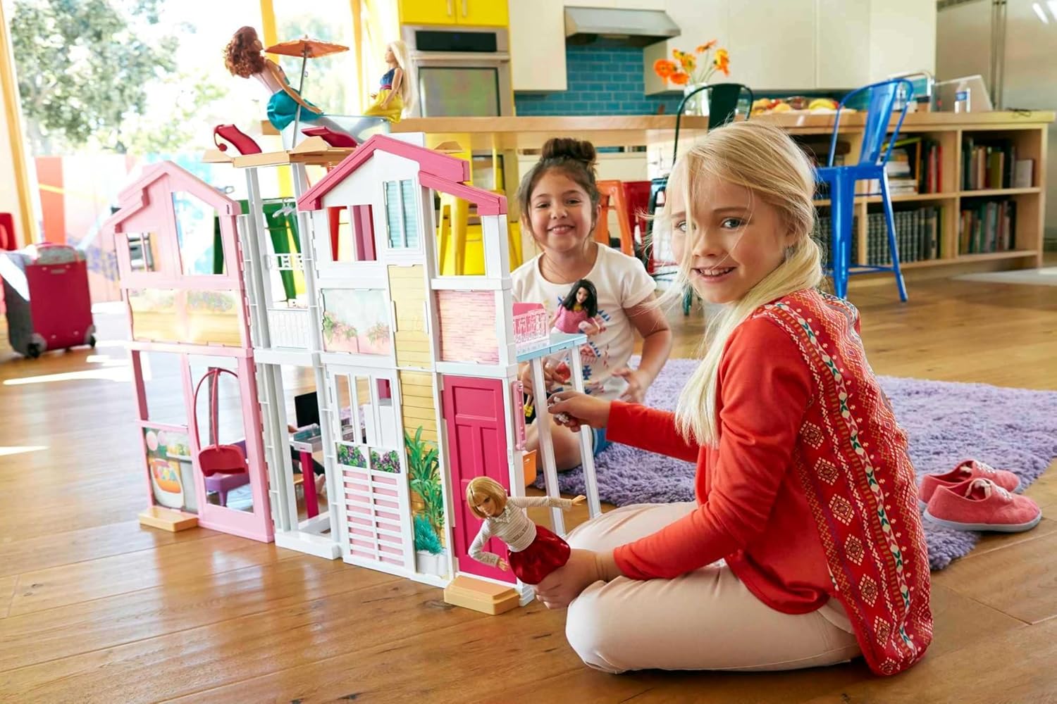 Thumbnail 1 de Barbie 3-Story Townhouse Dollhouse with Elevator
