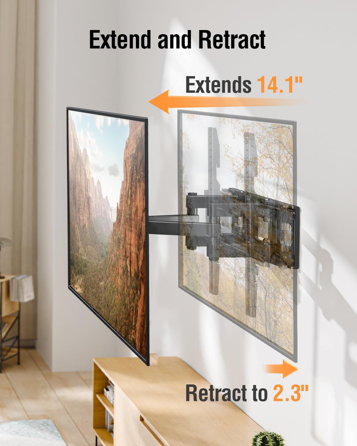 Detalle 2 de EconoMe TV Wall Mount Full Motion 65"