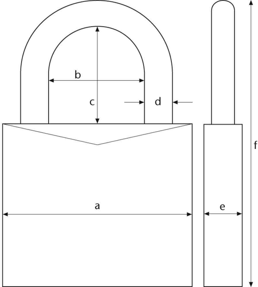 Thumbnail 3 de ABUS 237881 70/45 Lucchetto in ottone, 45 mm: robusto, anti-intemperie e sicuro