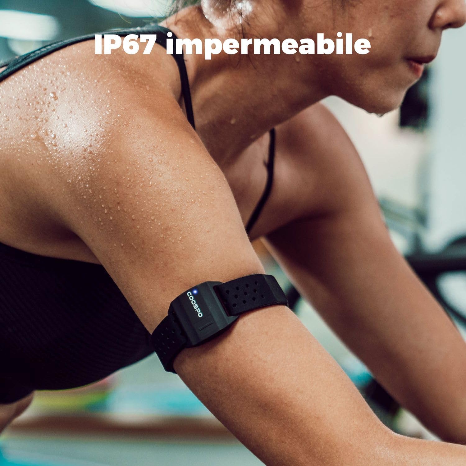 Detalle 2 de CooSpo Fascia da braccio cardio Bluetooth