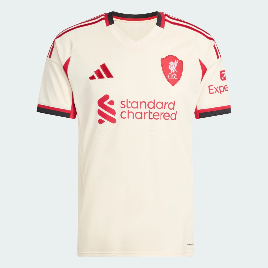 Detalle 2 de Camiseta segunda equipación Liverpool FC 25/26 de Adidas — Blanco