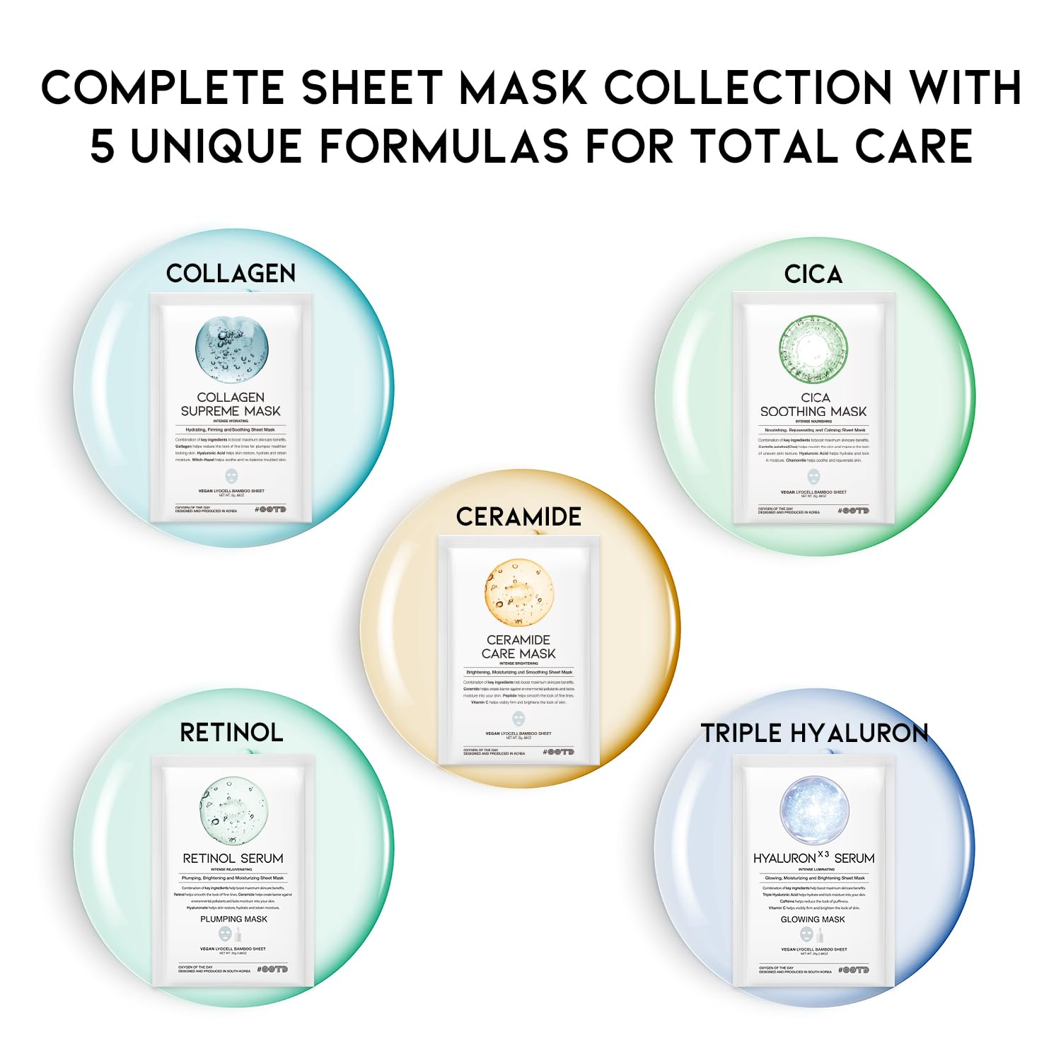 Thumbnail 1 de 50Combo Korean Face Mask Gift Pack