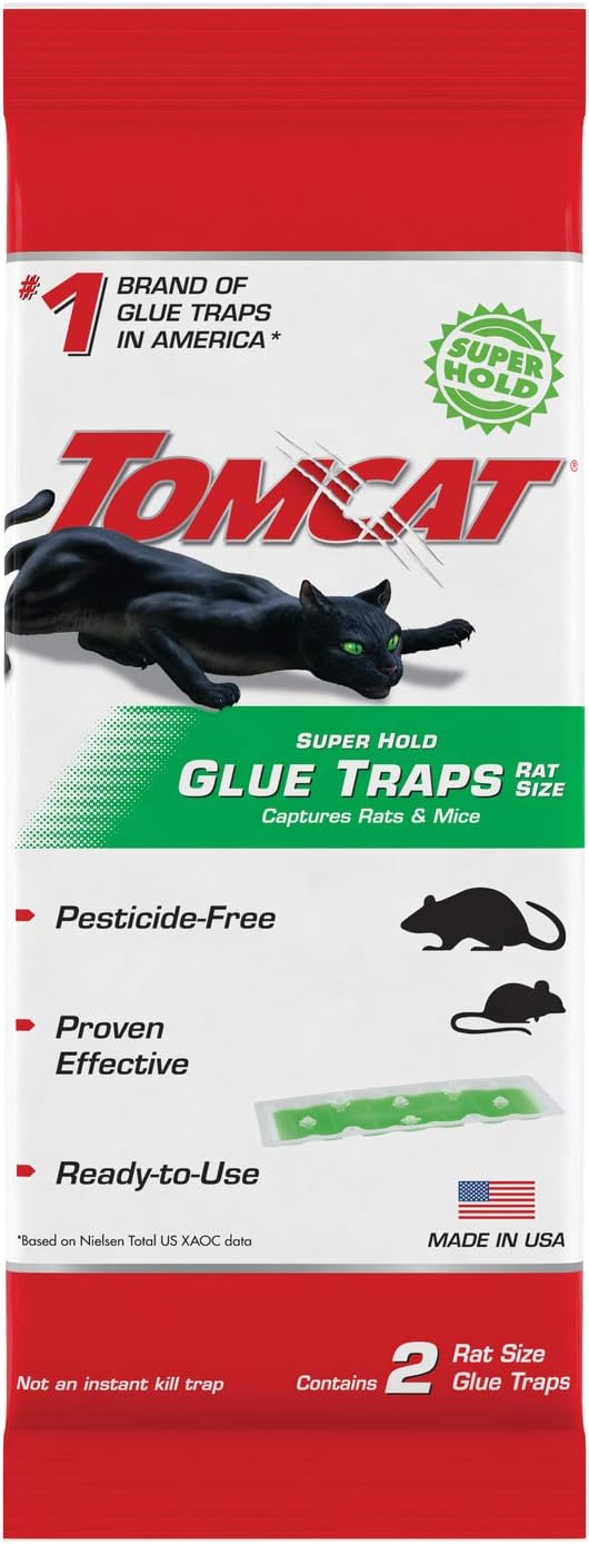 Detalle de Tomcat 0362910 Super Hold Rat-Size Glue Traps, Ready-to-Use, 2 Count