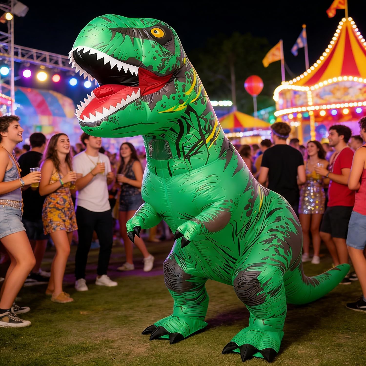Thumbnail 3 de JASHKE Inflatable T‑Rex Adult Costume