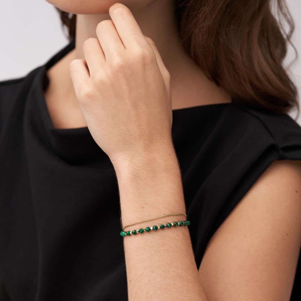 Thumbnail 1 de Fossil Bracciale da donna con perline semi preziose e chiusura a moschettone