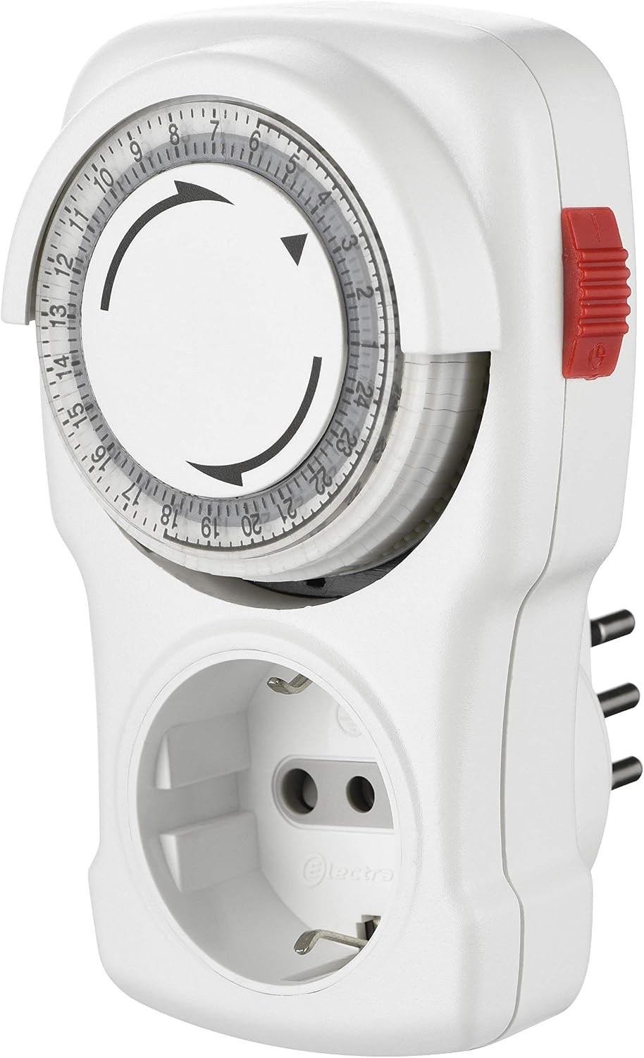 Detalle de Electraline 58113 Timer Meccanico Giornaliero