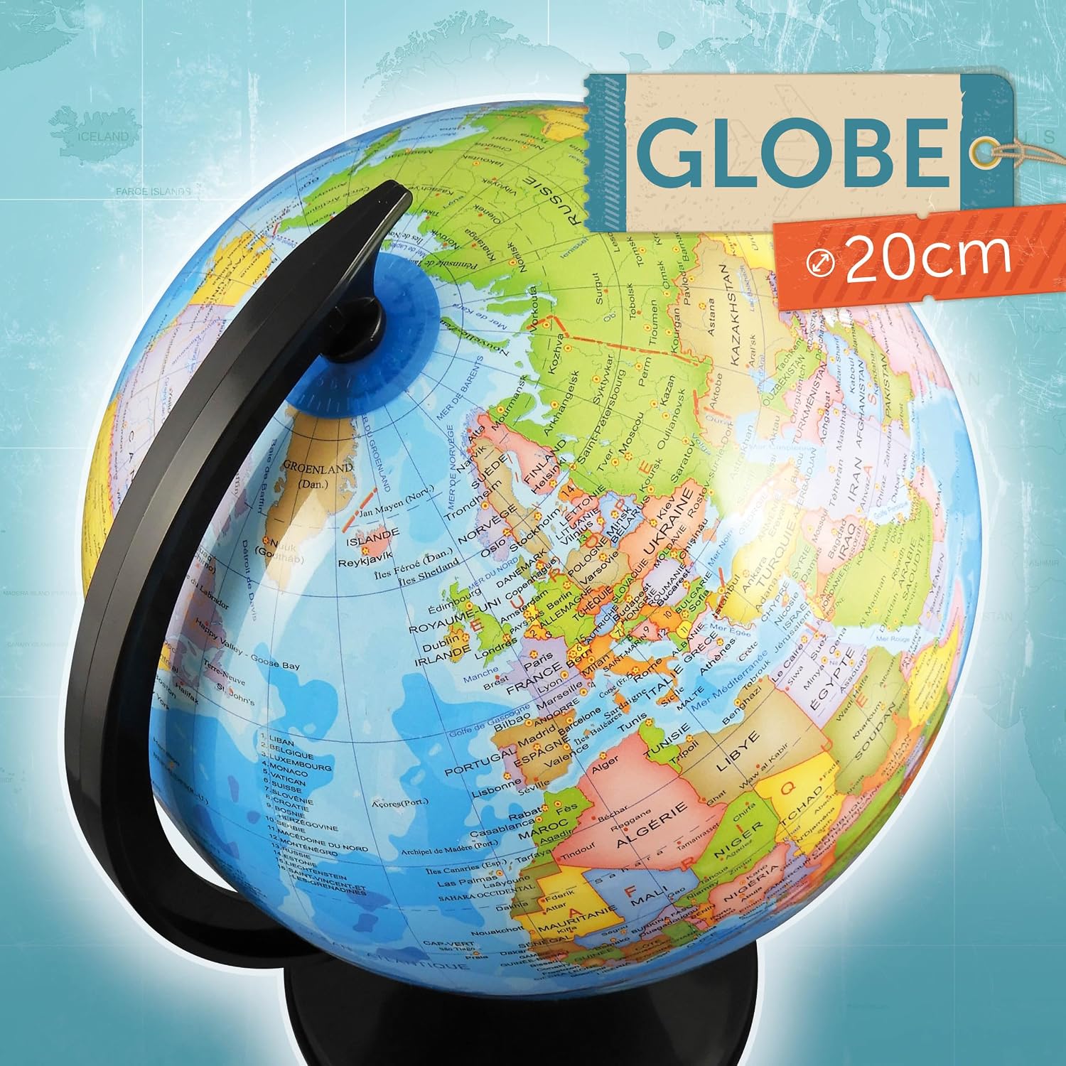 Thumbnail 5 de BUKI France Globo Terrestre 20 cm per Bambini – Scoperta del Mondo