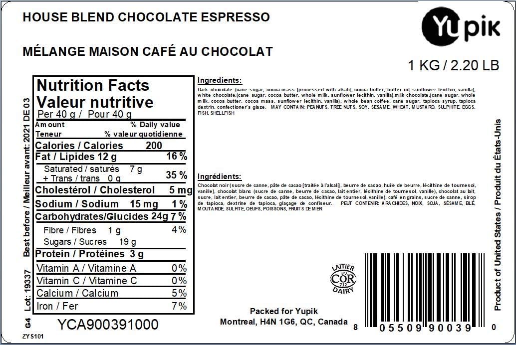 Detalle 2 de Yupik Chocolate-Covered Coffee Beans, 1 kg