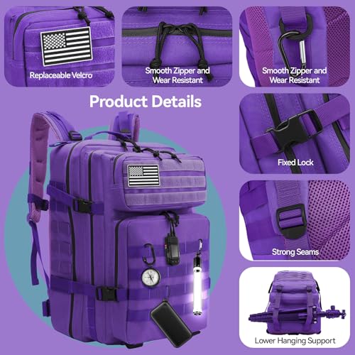 Detalle de Delgeo Mochila Táctica 45L 45 x 30 x 20