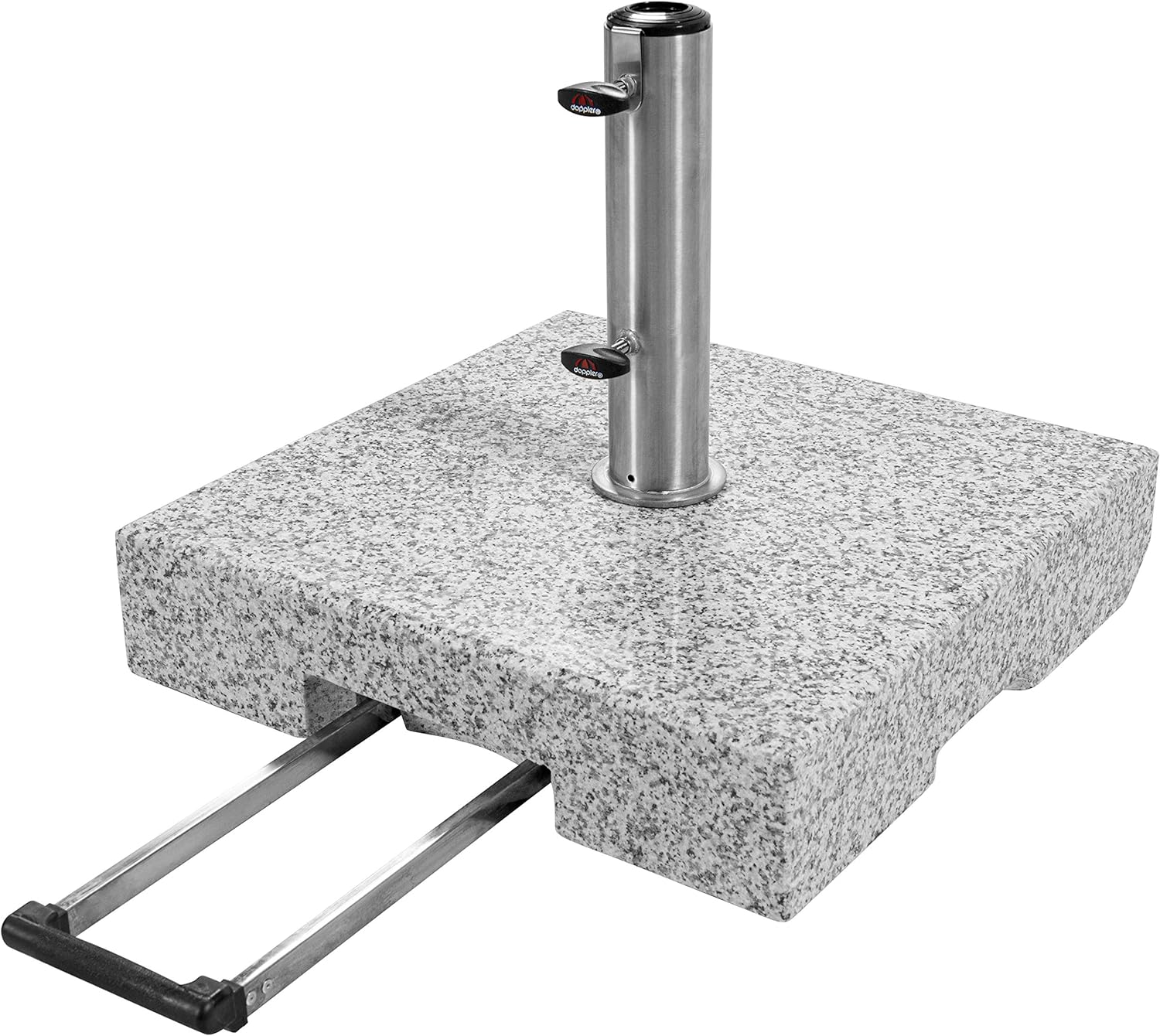 Thumbnail 5 de Doppler Granit Socle 25 kg – Pied de Parasol en Acier Inoxydable, Carré 38x38x7 cm