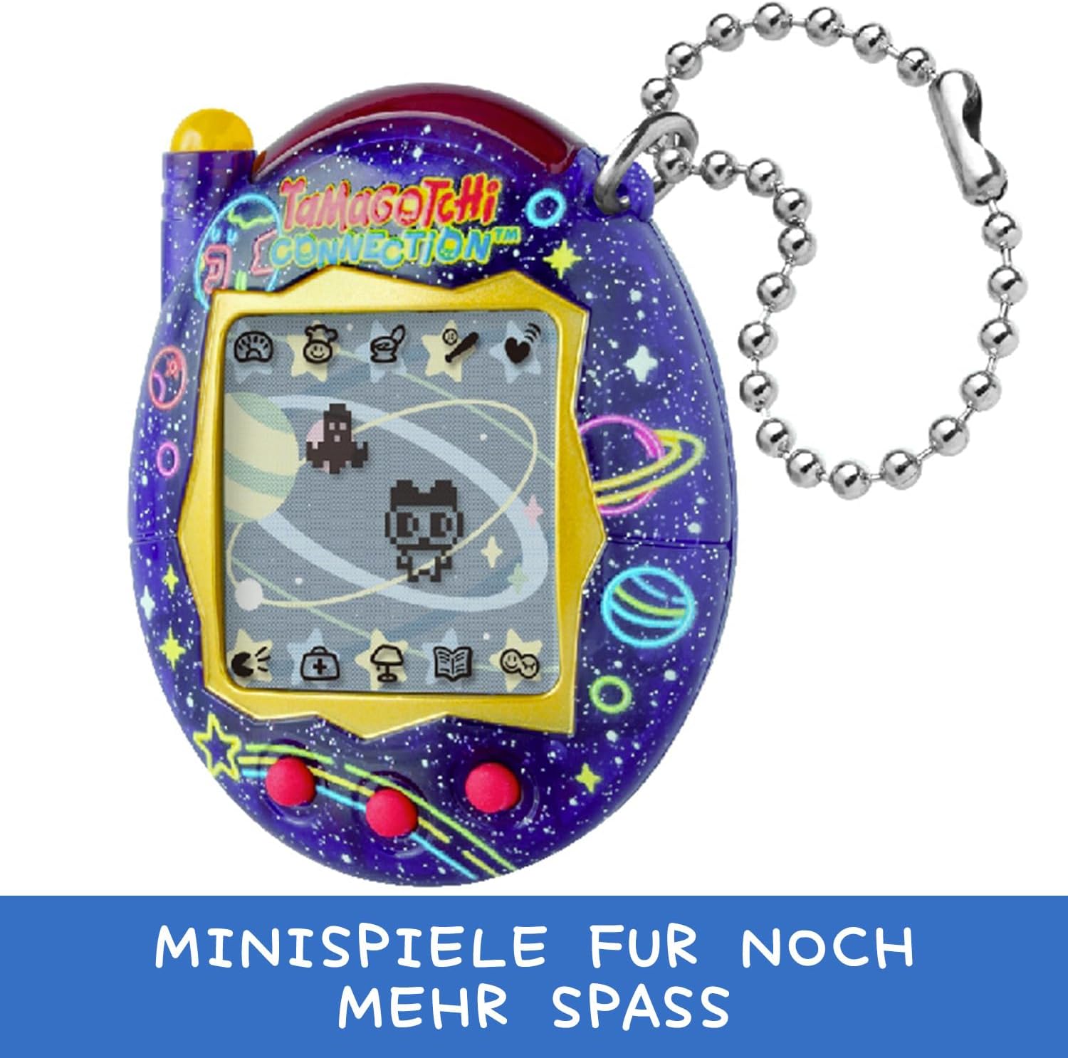 Detalle de Bandai Tamagotchi Connection 44028 – virtuellt husdjur med infraröd anslutning och minispel