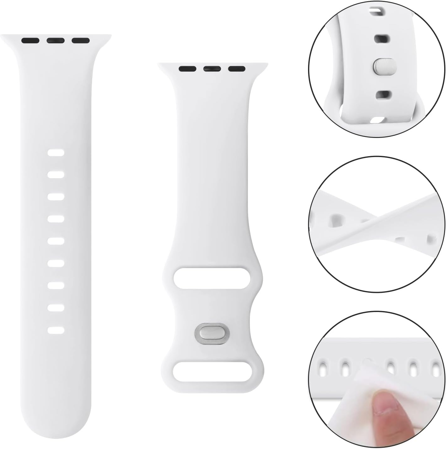 Detalle 2 de Apple Watch-Compatible Sport Bands, Silicone
