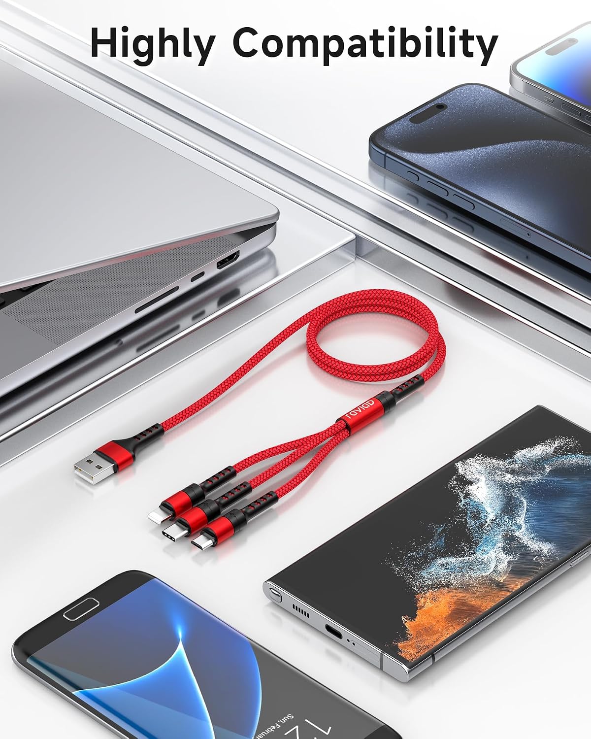 Thumbnail 6 de RAVIAD Cavo Multi USB 3 in 1 2M