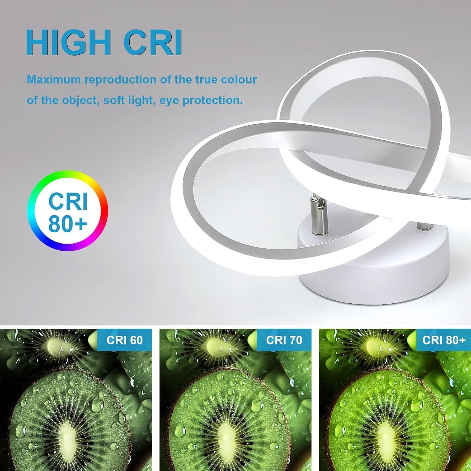 Thumbnail 5 de Comely LED Ceiling Light 22W – 360° Flower Design, 6500K Cool White