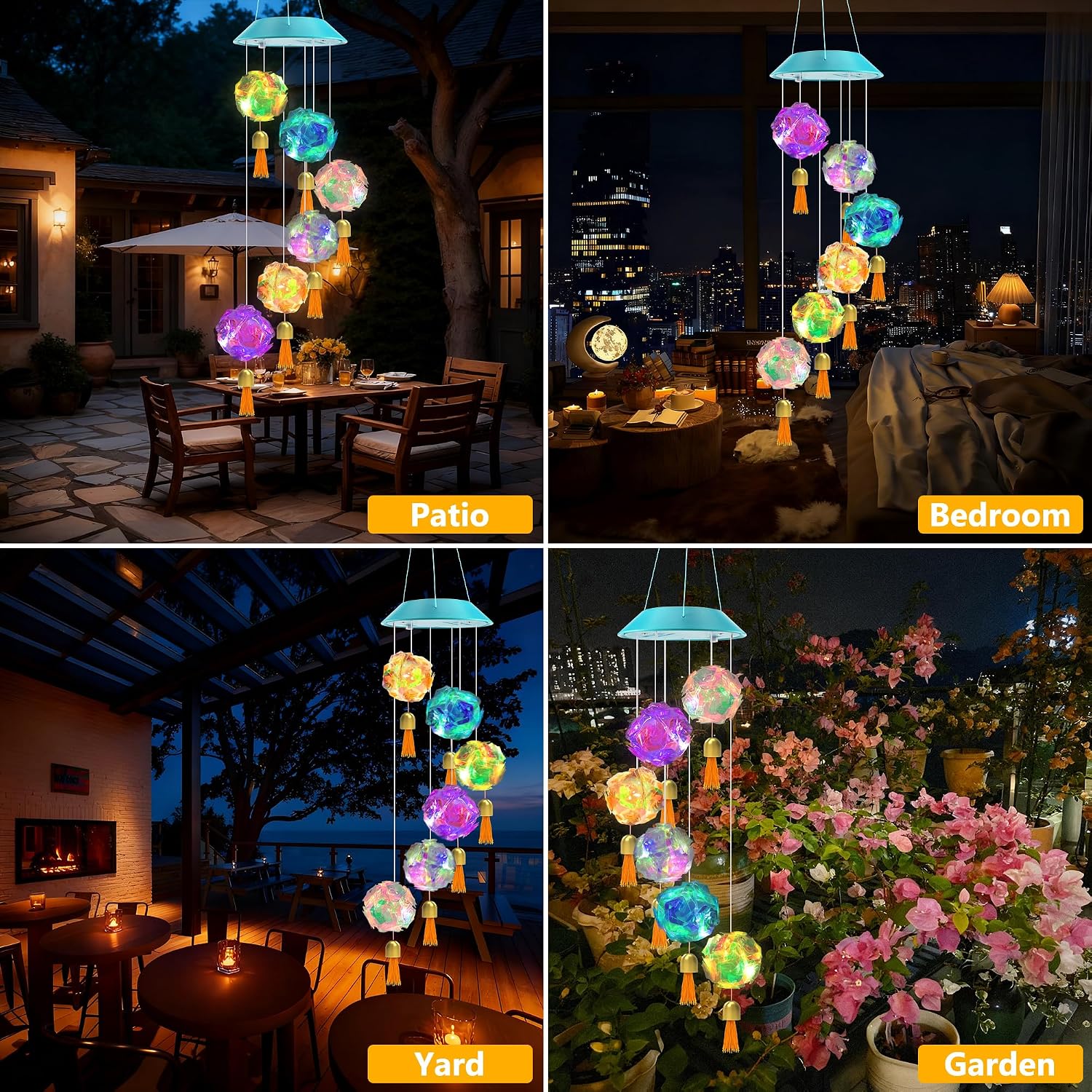 Detalle de Toodour Solar Wind Chime
