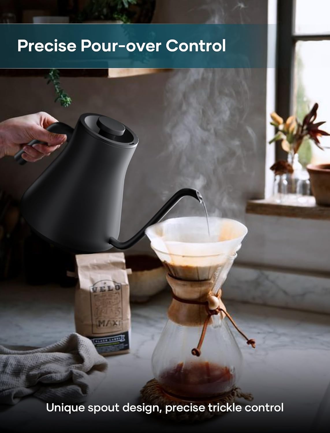 Detalle 2 de INTASTING Gooseneck Kettle 0.9L